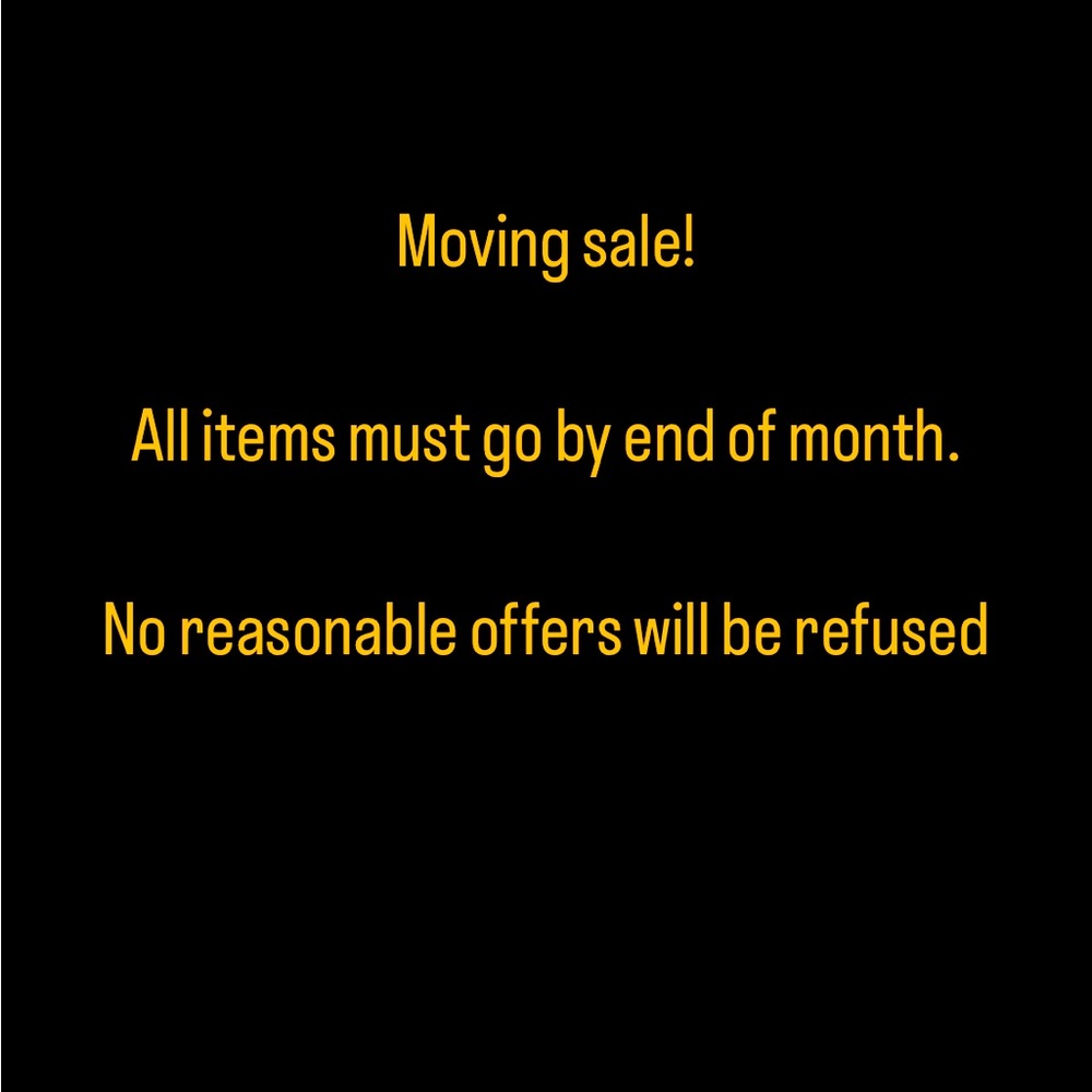 Moving sale!